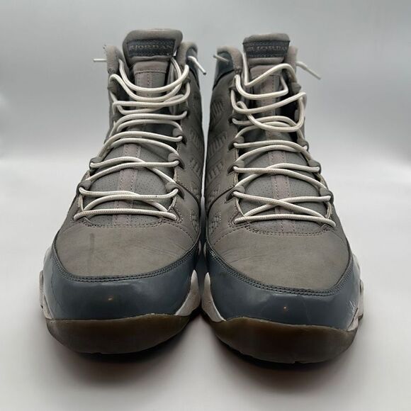 2012 NIKE AIR JORDAN‎ IX 9 RETRO COOL GREY WHITE CHARCOAL 302370-015 Size 13.5 main image 6